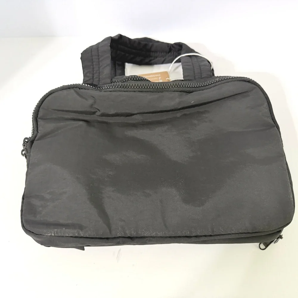 Bagsmart Zora Spacesaver 4-in-1 Multifunctional Toiletry Bag Quilted Black NWT
